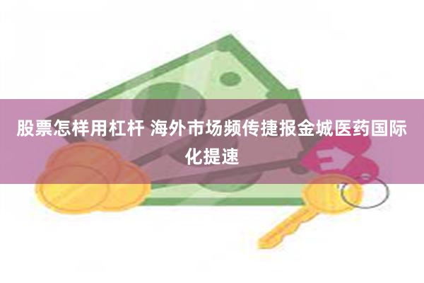 股票怎样用杠杆 海外市场频传捷报金城医药国际化提速