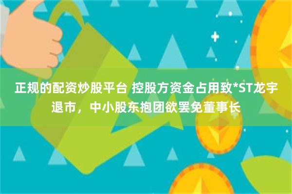正规的配资炒股平台 控股方资金占用致*ST龙宇退市，中小股东抱团欲罢免董事长