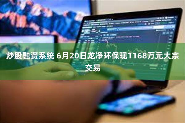 炒股融资系统 6月20日龙净环保现1168万元大宗交易
