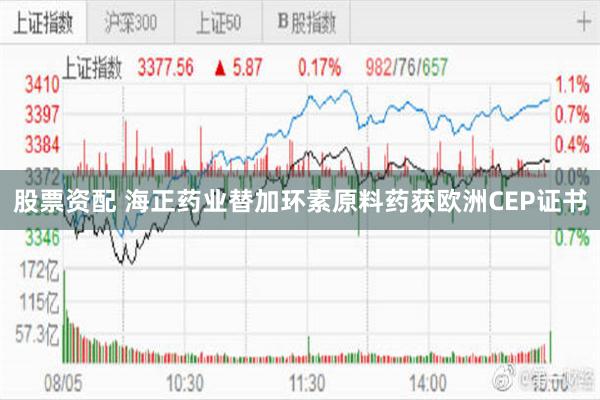 股票资配 海正药业替加环素原料药获欧洲CEP证书